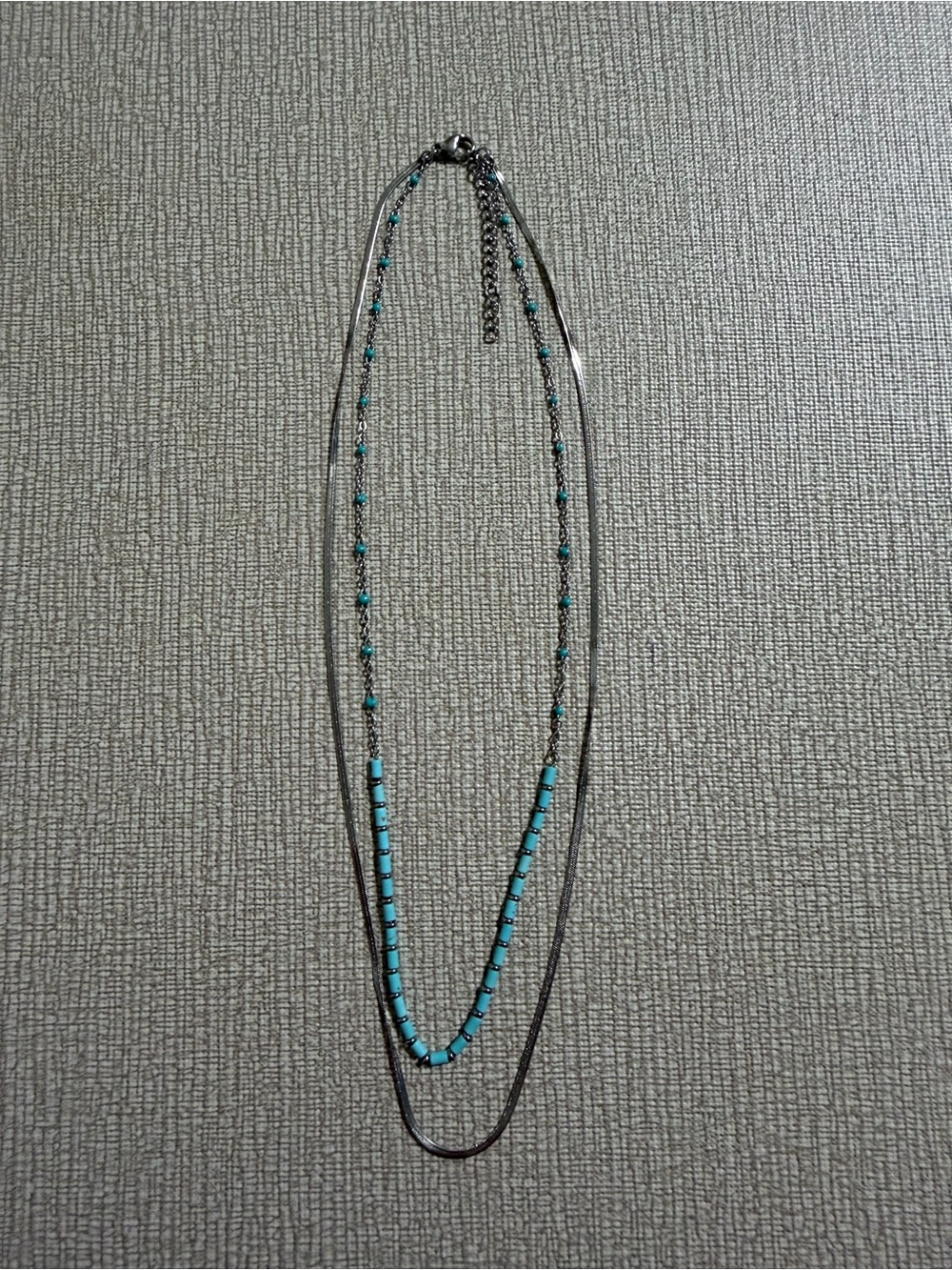 Layered Turquoise Bead Necklace - Women Jewelry